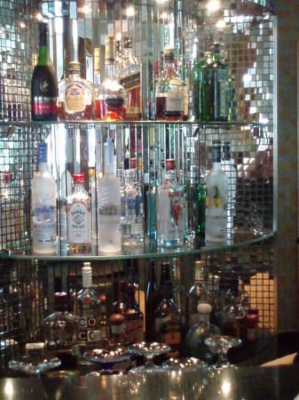 Some of the fine liquors they serve at the Iberostar Grand Paraiso beach