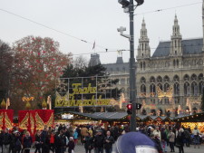 Largest Christmas market in Vienna
