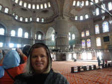 Inside of the Blue Mosque