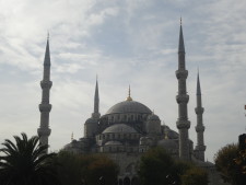 Blue Mosque.  famous for its beautiful blue tile work ornamenting its interior walls