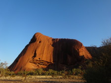 Close up of one section of Uluru