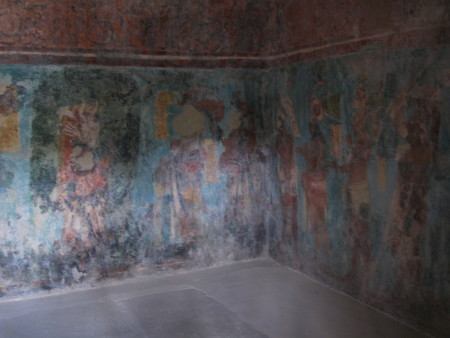 Paintings in Mayan Ruins