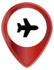 Airplane Map Pin